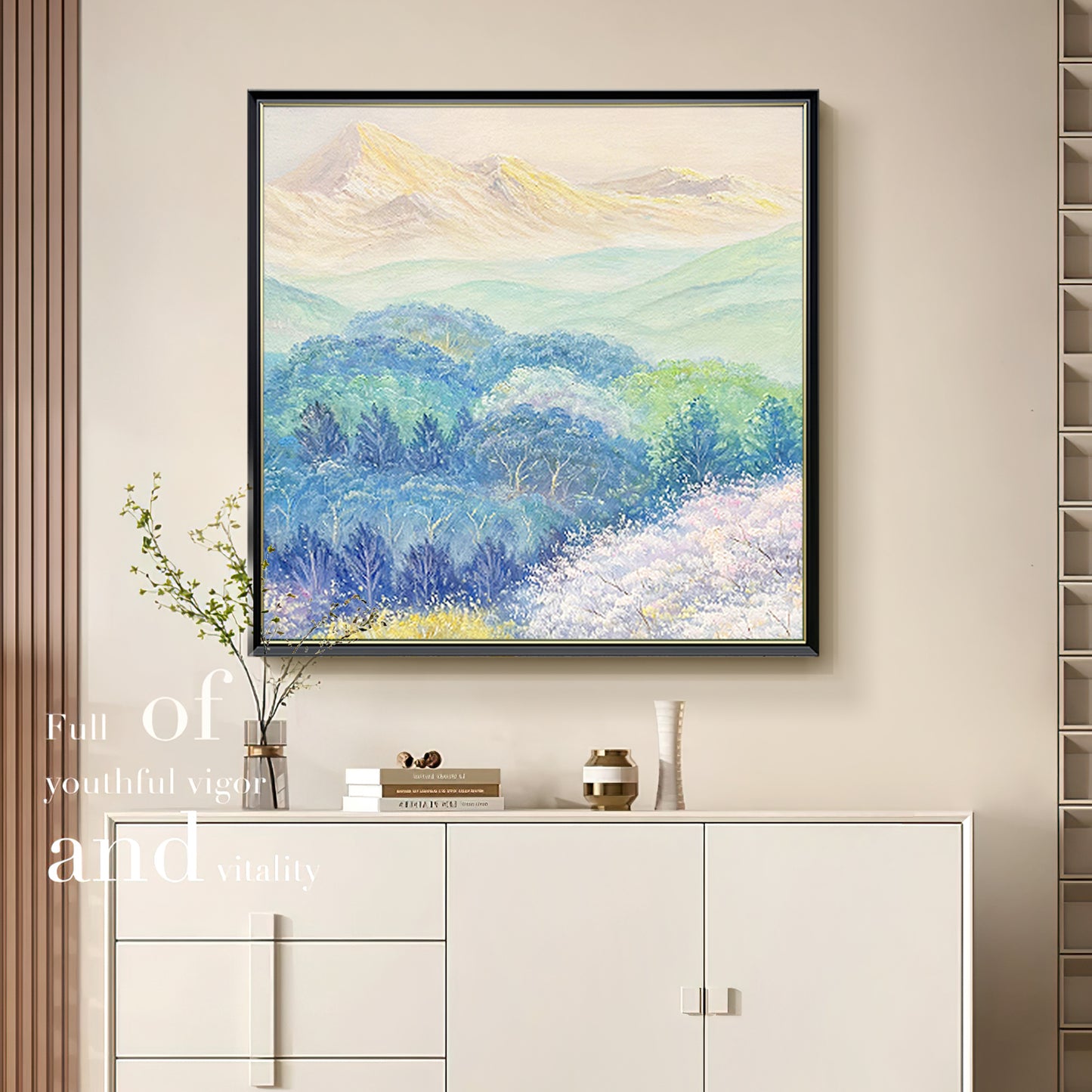 HIGHMAX Harvest Landscape Oil Painting Golden Wheat Field Countryside Canvas Wall Art Hand Painted Farmhouse Decor