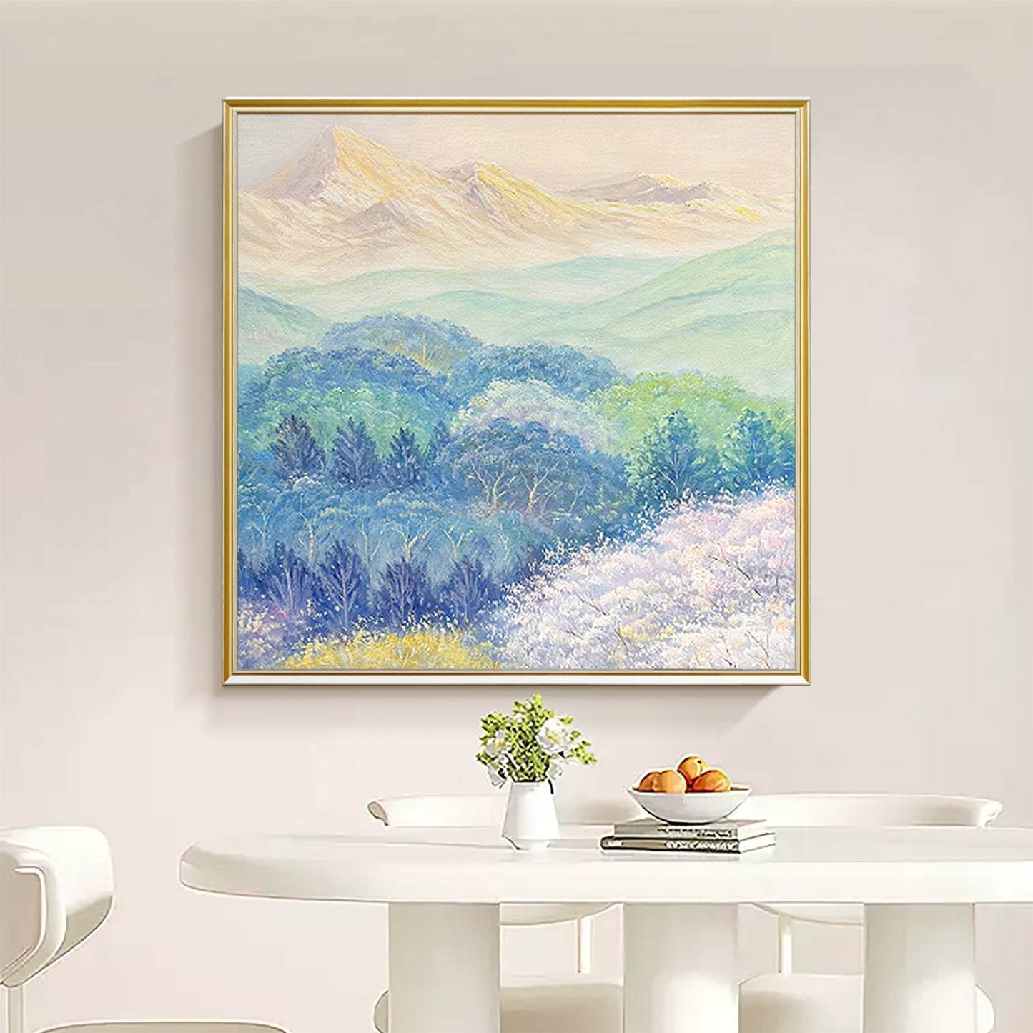 HIGHMAX Harvest Landscape Oil Painting Golden Wheat Field Countryside Canvas Wall Art Hand Painted Farmhouse Decor