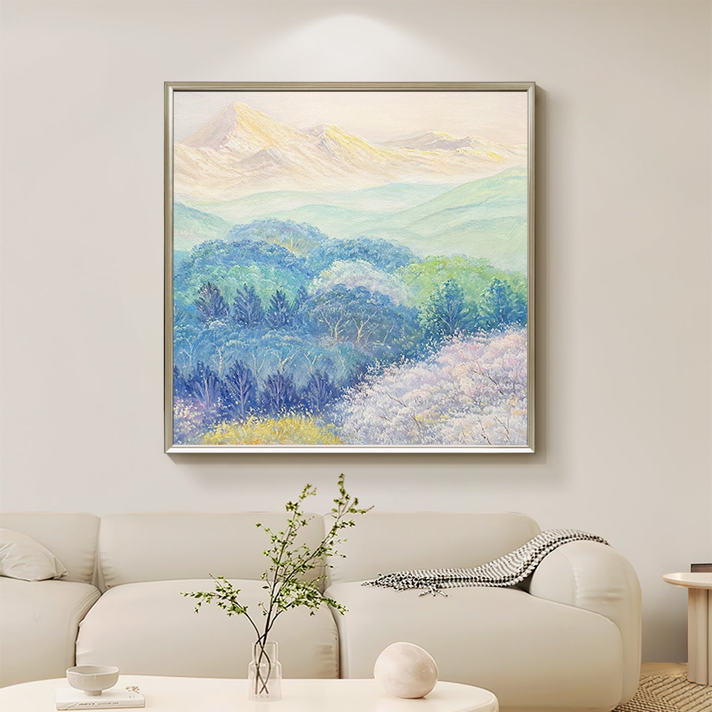 HIGHMAX Harvest Landscape Oil Painting Golden Wheat Field Countryside Canvas Wall Art Hand Painted Farmhouse Decor