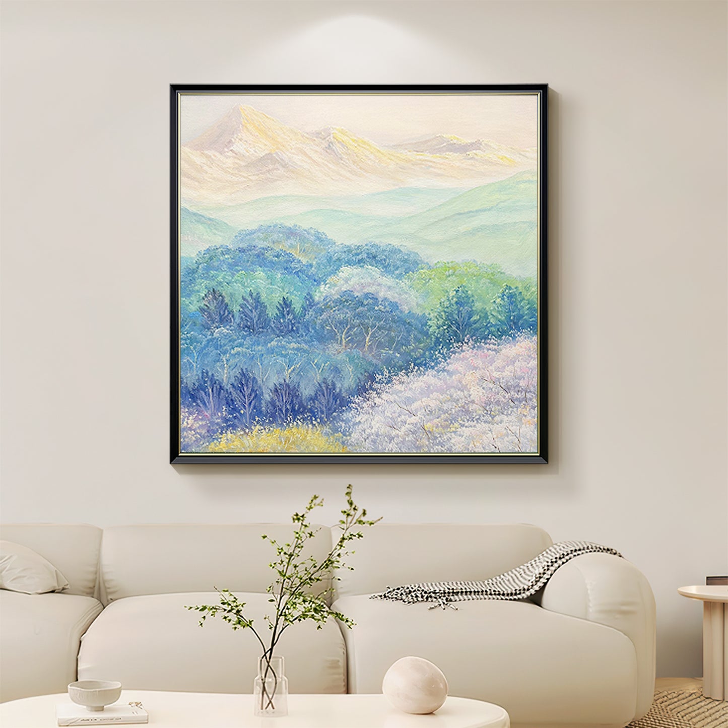 HIGHMAX Harvest Landscape Oil Painting Golden Wheat Field Countryside Canvas Wall Art Hand Painted Farmhouse Decor