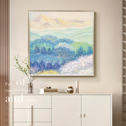 HIGHMAX Harvest Landscape Oil Painting Golden Wheat Field Countryside Canvas Wall Art Hand Painted Farmhouse Decor