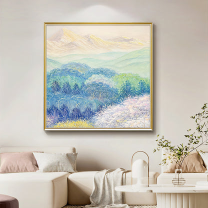 HIGHMAX Harvest Landscape Oil Painting Golden Wheat Field Countryside Canvas Wall Art Hand Painted Farmhouse Decor