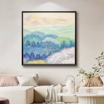 HIGHMAX Harvest Landscape Oil Painting Golden Wheat Field Countryside Canvas Wall Art Hand Painted Farmhouse Decor